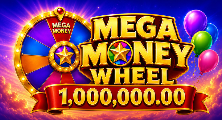 Mega Money Wheel Game with a 1 Million Jackpot